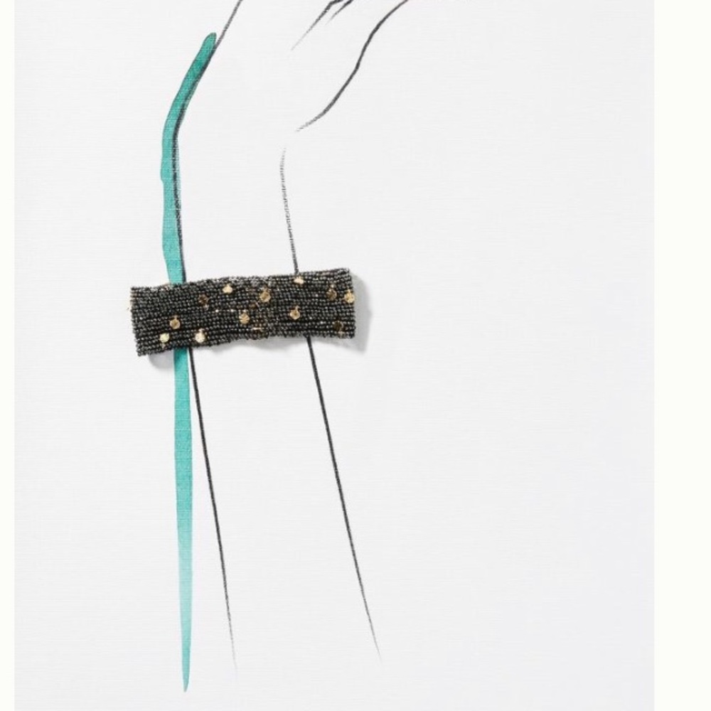 Anthropologie waterfall beaded mesh bracelet - Picture 3 of 4